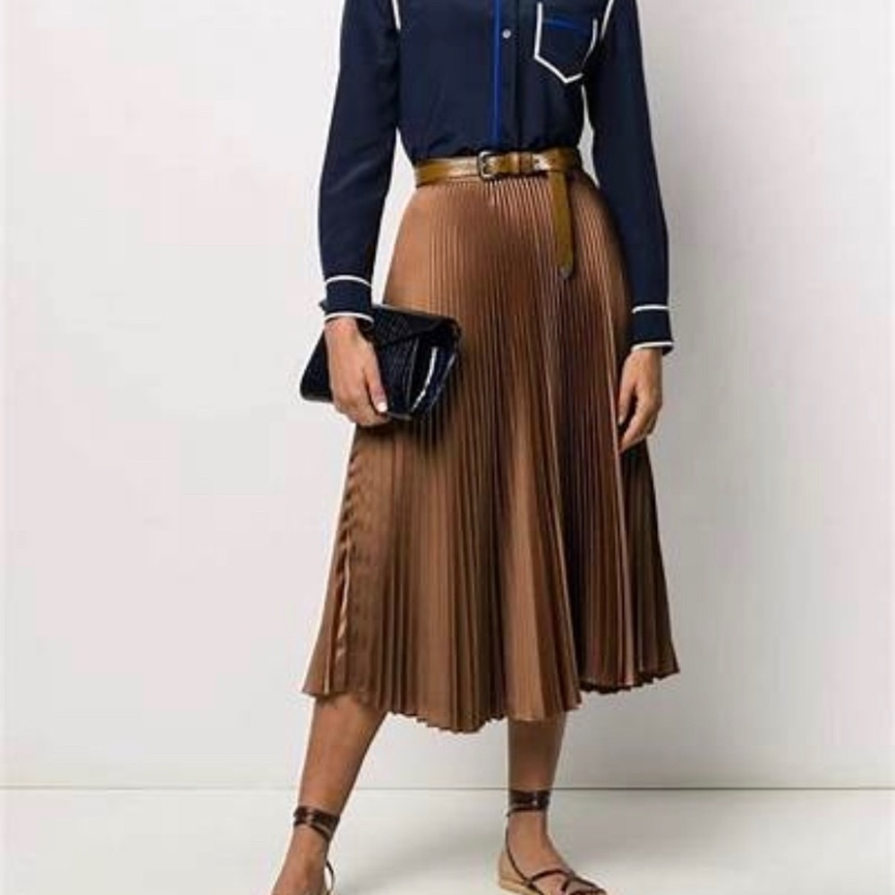 Tory Burch Contrast Binding Silk Button Top 12 - Picture 7 of 7
